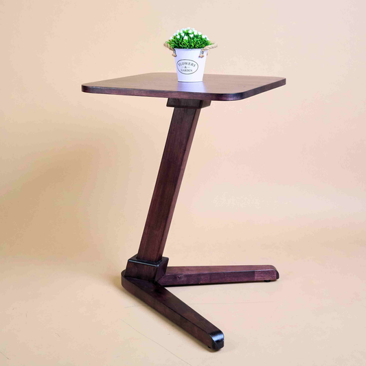Solid Wood Square End Table - Rose Wood - Wood Trendz