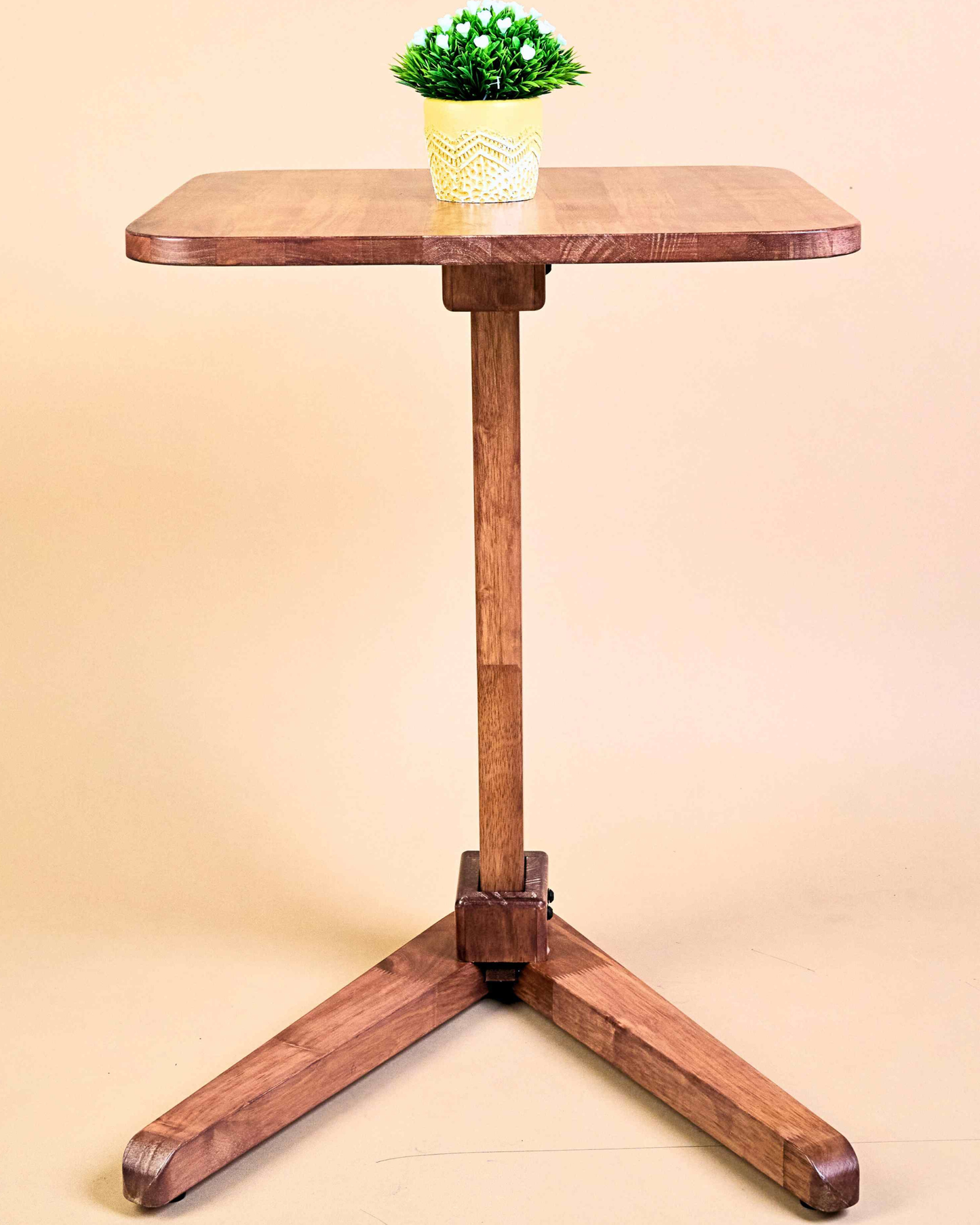Solid Wood Square End Table - Teak - Wood Trendz