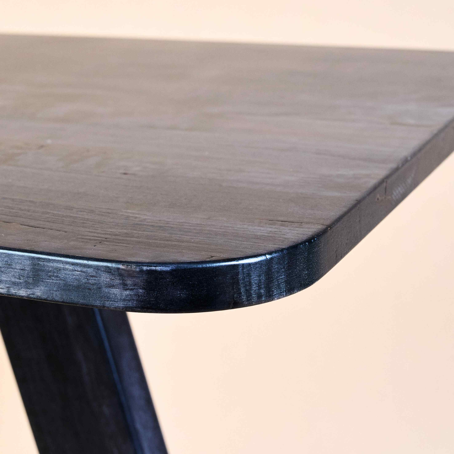 Solid Wood Square End Table - Black - Wood Trendz