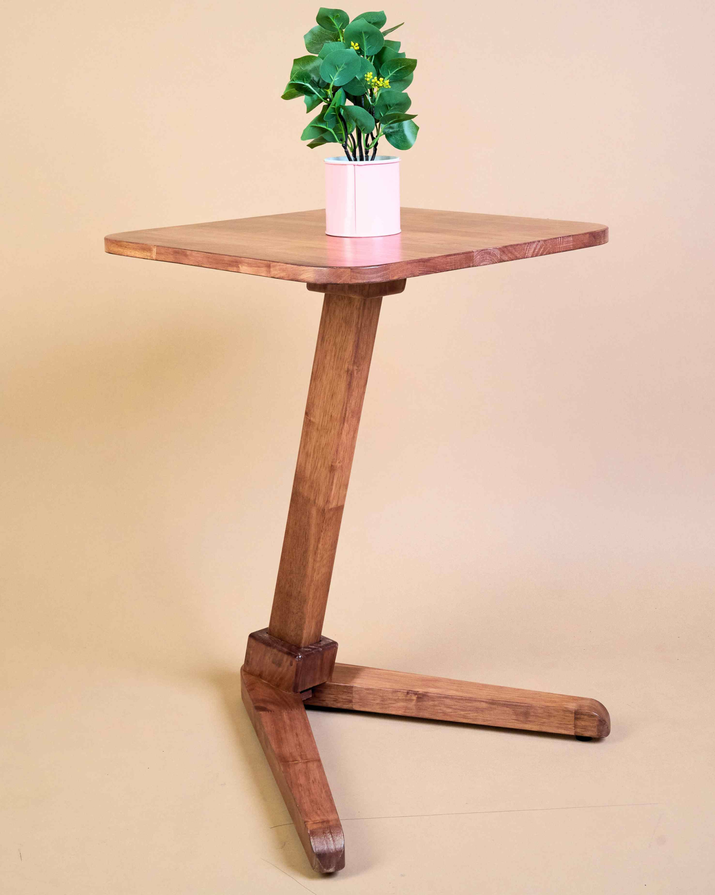 Solid Wood Square End Table - Teak - Wood Trendz