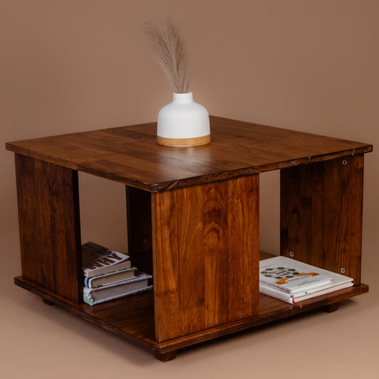 Homestead Square Coffee Table - Walnut - Wood Trendz