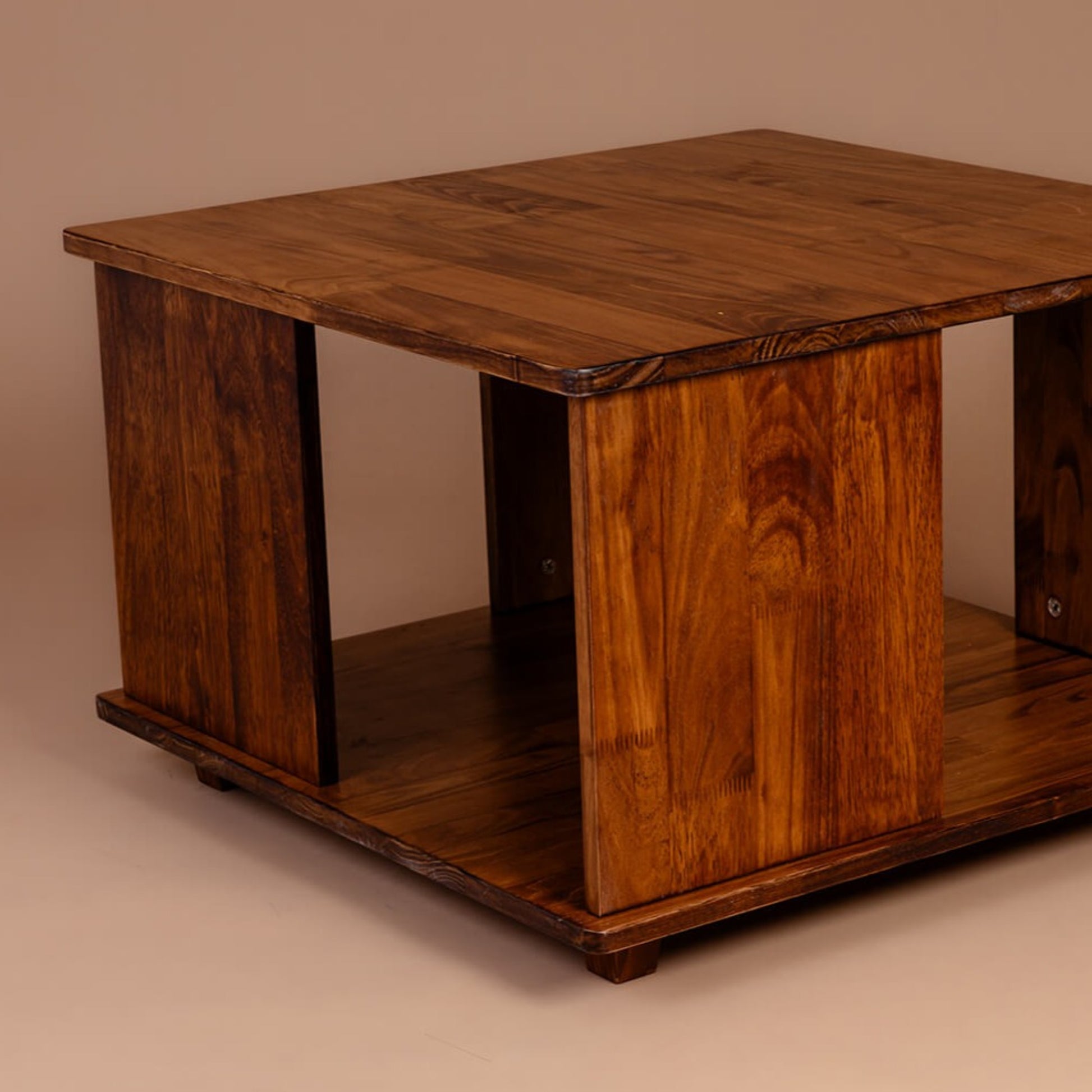 Homestead Square Coffee Table - Walnut - Wood Trendz