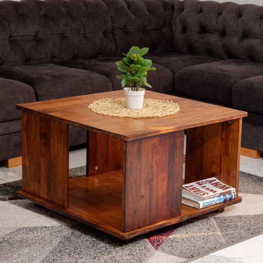 Homestead Square Coffee Table - Walnut - Wood Trendz