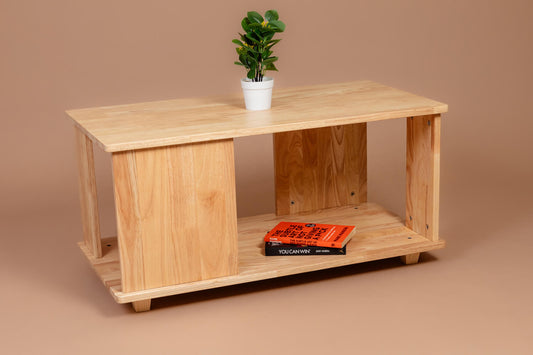 Rectangular Retreat Coffee Table - Natural - Wood Trendz