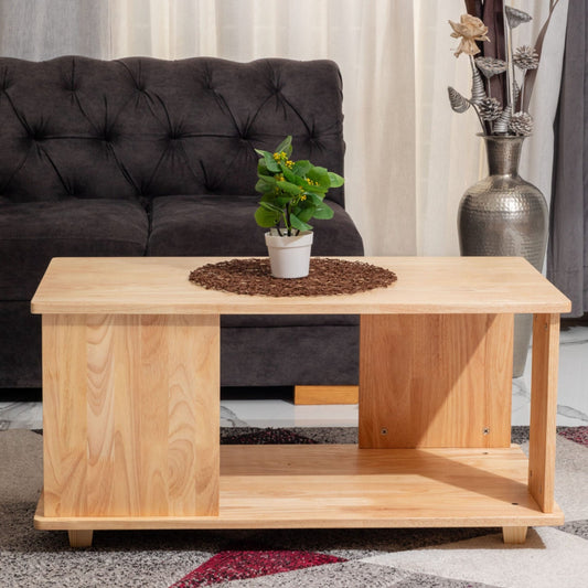 Rectangular Retreat Coffee Table - Natural - Wood Trendz