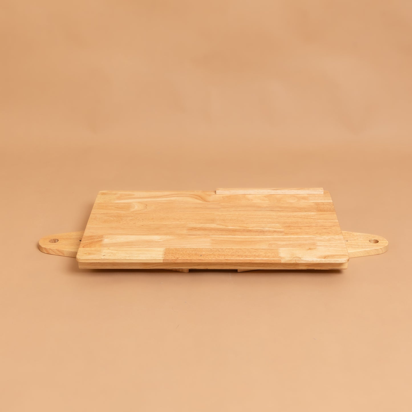 FlexiDesk - Foldable Laptop Table | Solid Wood & Adjustable with storage - Natural Finish - Wood Trendz
