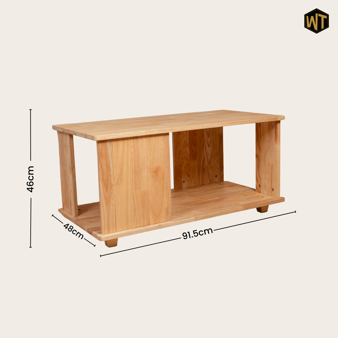 Rectangular Retreat Coffee Table - Natural