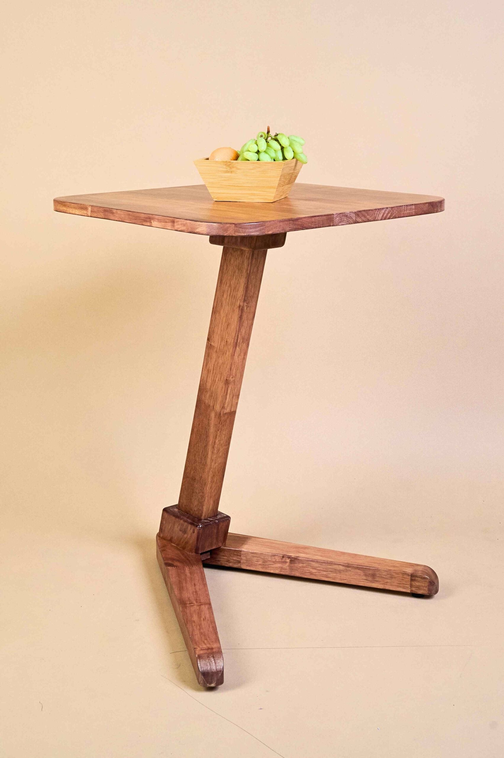 Solid Wood Square End Table - Teak