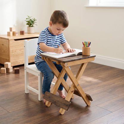 Foldable Compact Wood Stool: Stylish and Practical Seating Solution