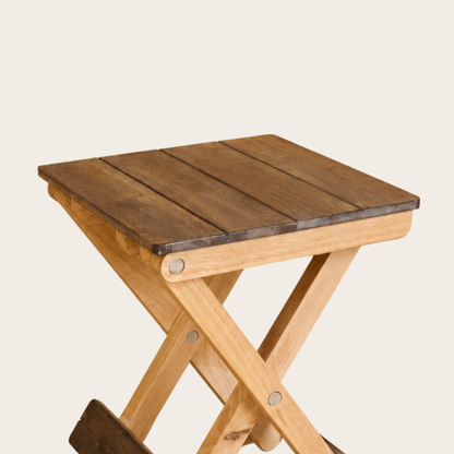 Foldable Compact Wood Stool: Stylish and Practical Seating Solution