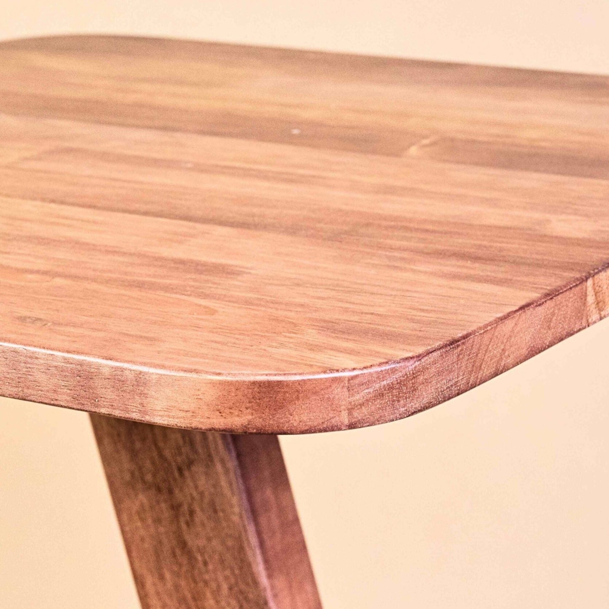 Solid Wood Square End Table - Teak