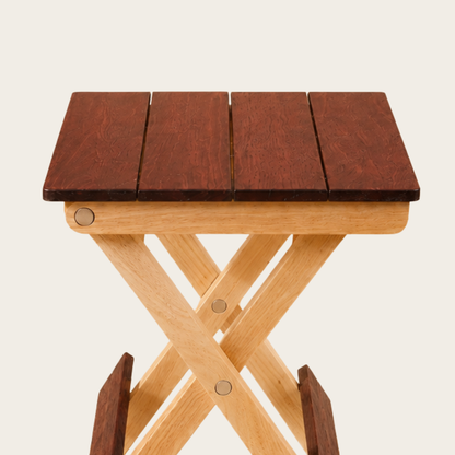 Foldable Compact Wood Stool: Stylish and Practical Seating Solution