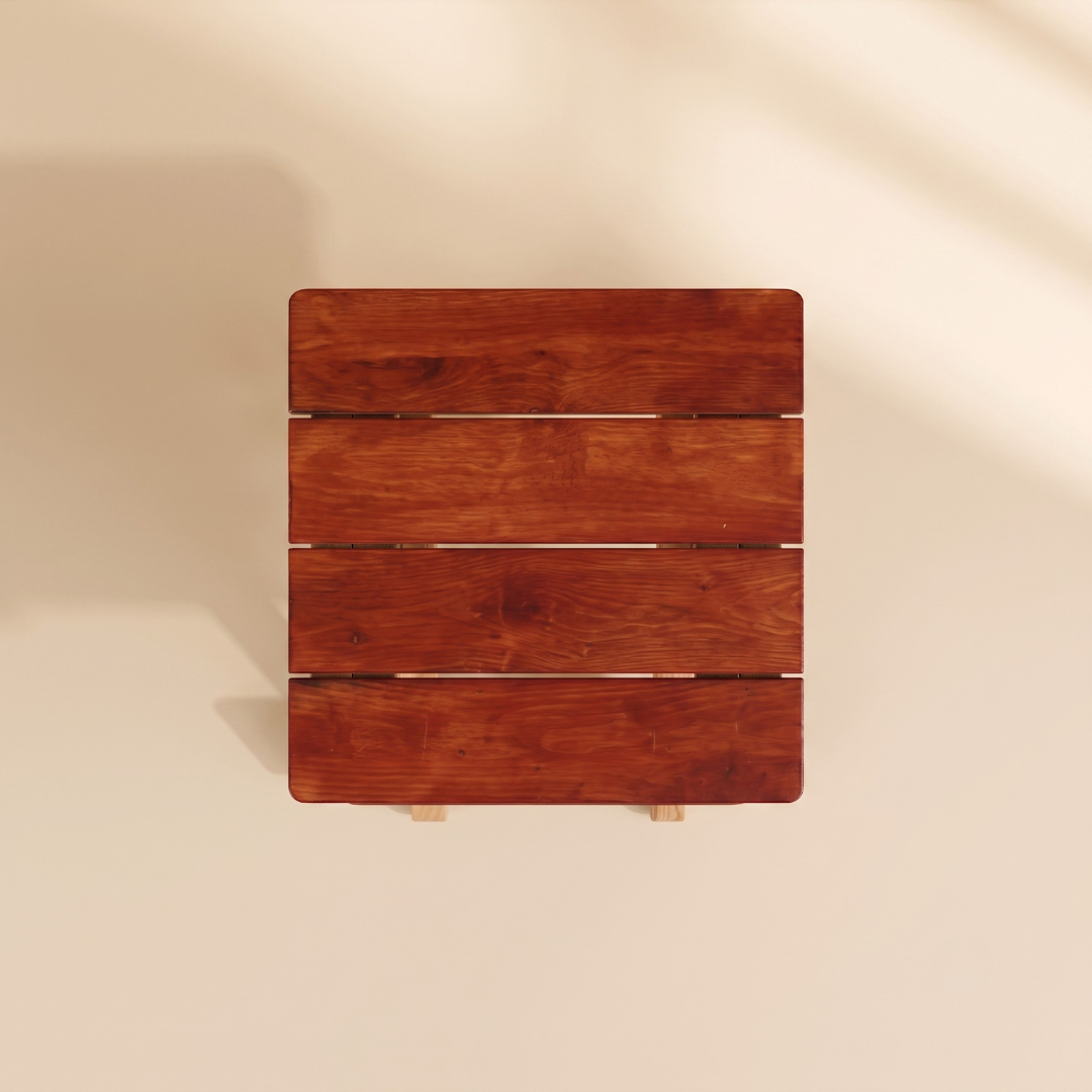 Foldable Compact Wood Stool: Stylish and Practical Seating Solution