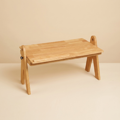 FlexiDesk - Foldable Laptop Table | Solid Wood & Adjustable with storage