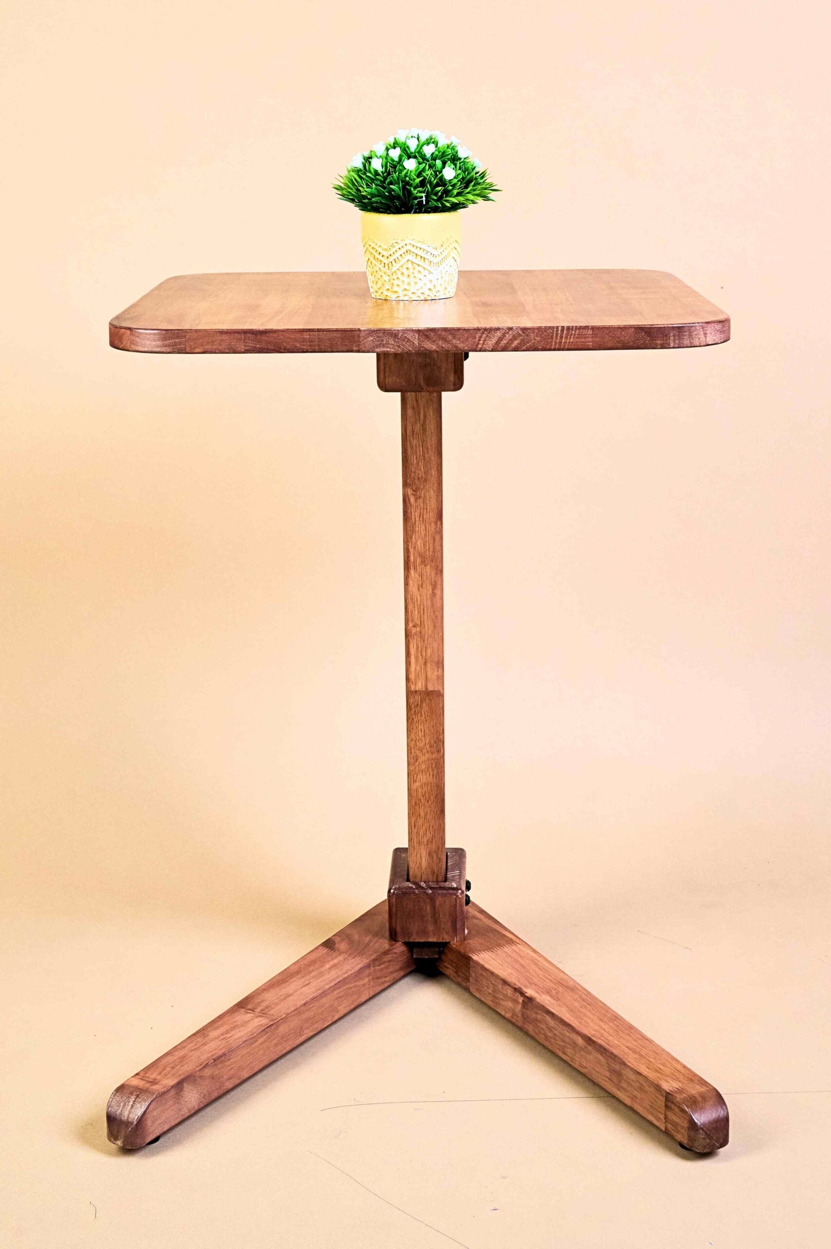 Solid Wood Square End Table - Teak