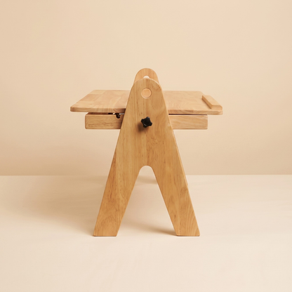 FlexiDesk - Foldable Laptop Table | Solid Wood & Adjustable with storage