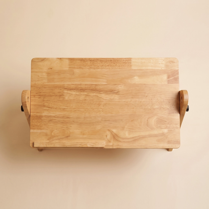 FlexiDesk - Foldable Laptop Table | Solid Wood & Adjustable with storage