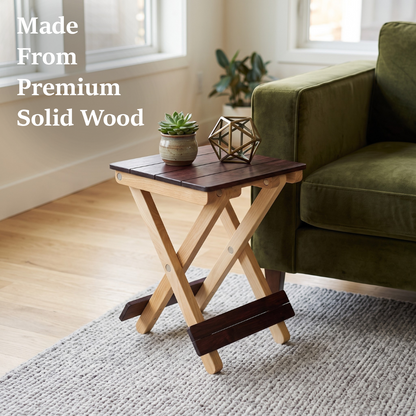 Foldable Compact Wood Stool: Stylish and Practical Seating Solution