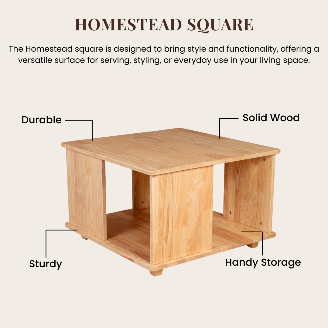 Homestead Square Coffee Table - Natural