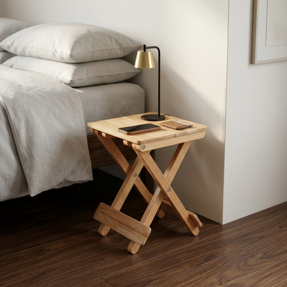 Foldable Compact Wood Stool: Stylish and Practical Seating Solution