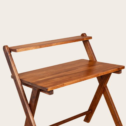 Study Nook: Solid Wood Dual Platform Study Desk / Table