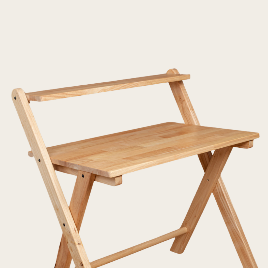 Study Nook: Solid Wood Dual Platform Study Desk / Table