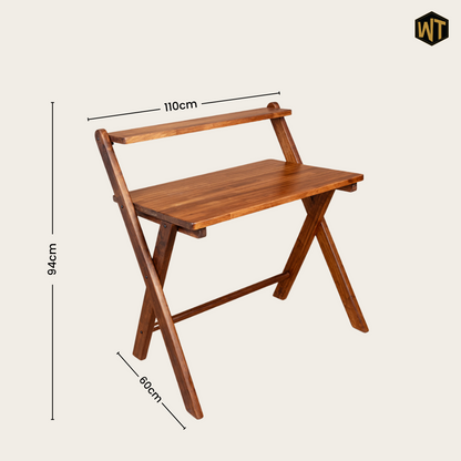 Study Nook: Solid Wood Dual Platform Study Desk / Table