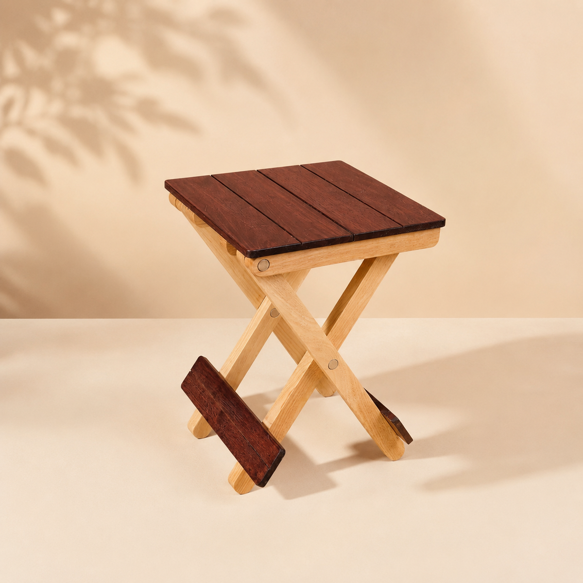 Foldable Compact Wood Stool: Stylish and Practical Seating Solution