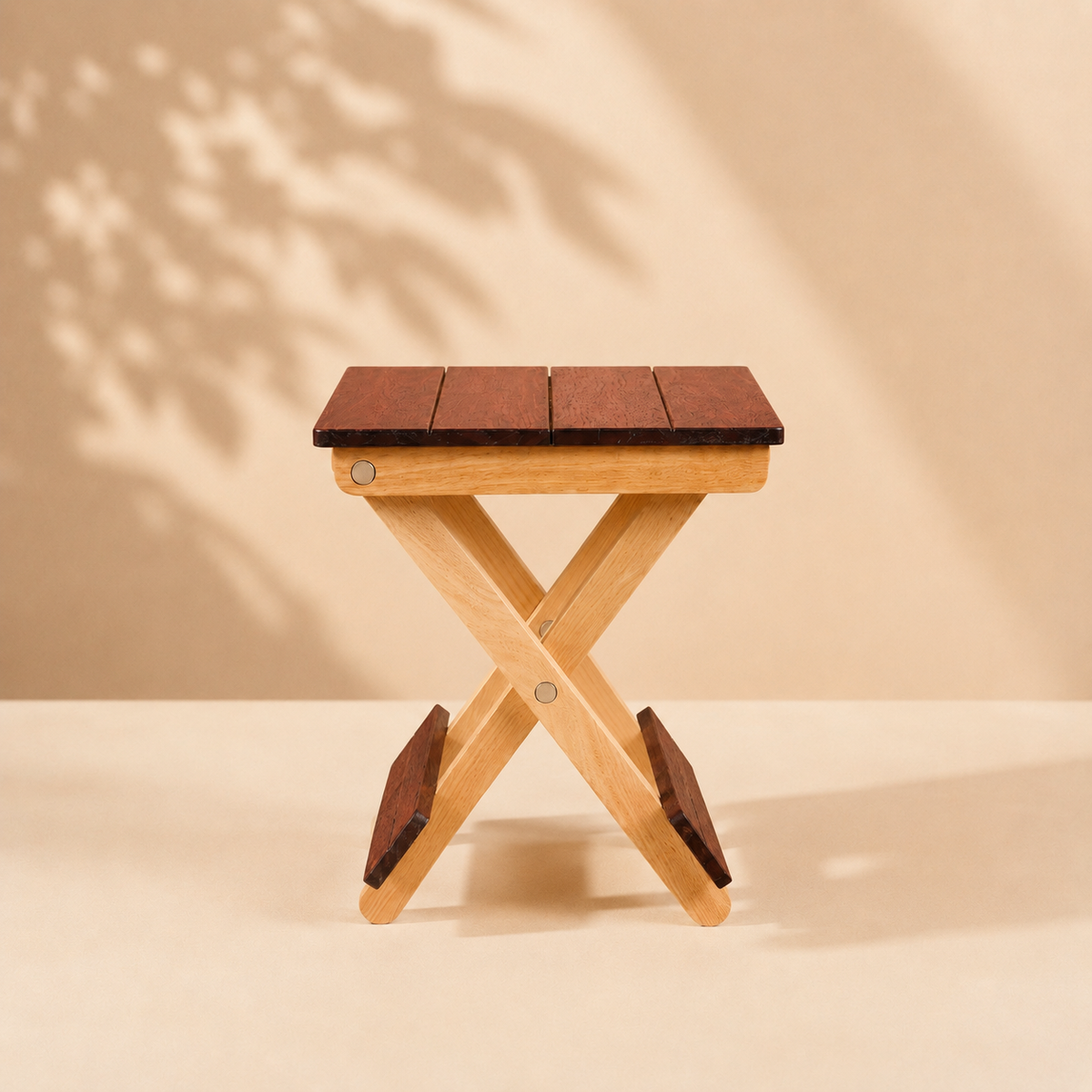 Foldable Compact Wood Stool: Stylish and Practical Seating Solution