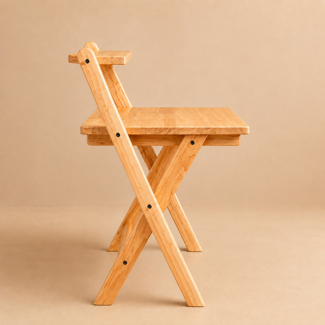 Study Nook: Solid Wood Dual Platform Study Desk / Table