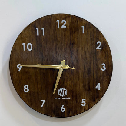 Round Wall Clock – Wooden Wall Clock for Home & Office