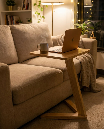 Solid Rubberwood Mini End Table Natural, solid rubberwood | WoodTrendz