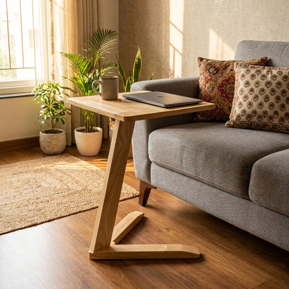 Solid Rubberwood Mini End Table Natural, solid rubberwood | WoodTrendz