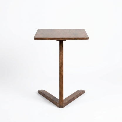 Solid Rubberwood Mini End Table — front view on white background, solid rubberwood | WoodTrendz